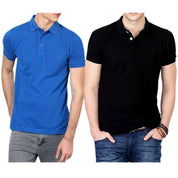 Pack Polos Noir et Bleu Roi Zoom