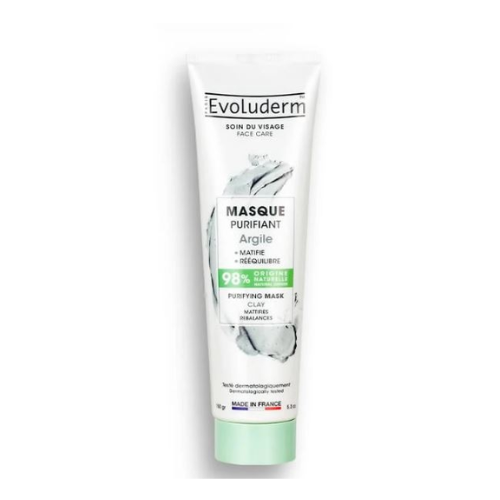 Evoluderm Masque Visage Anti Point Noirs Purifiant à l'Argile 150ml