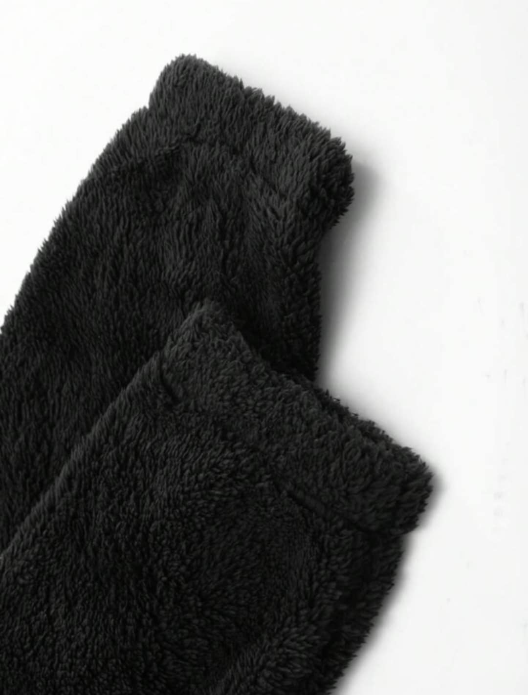 Gilet style sweat en polaire - Noir